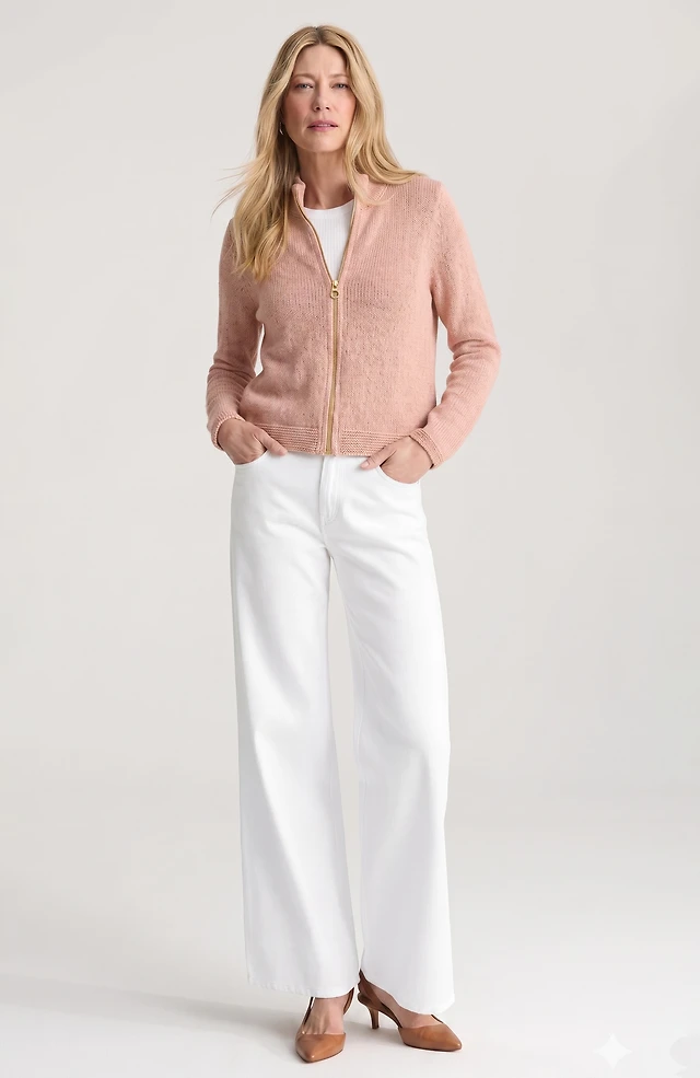 zip-front cardi