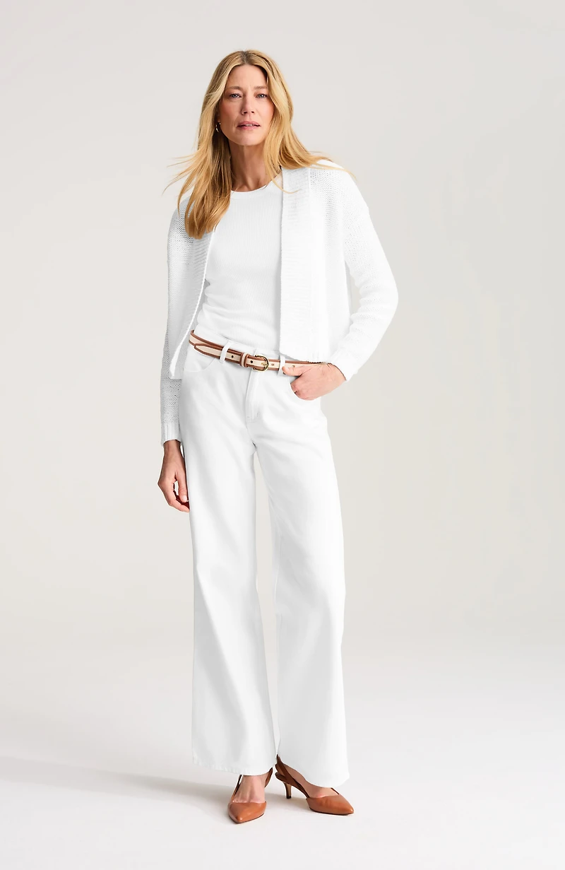 relaxed cotton cardi