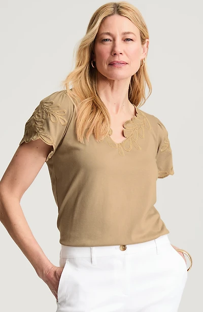 embroidered top