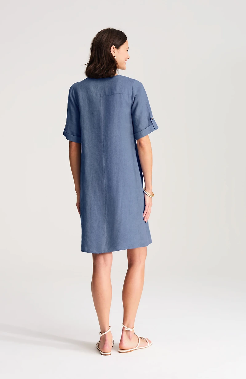 easy linen a-line dress