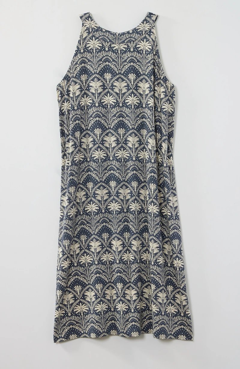 printed a-line shift dress