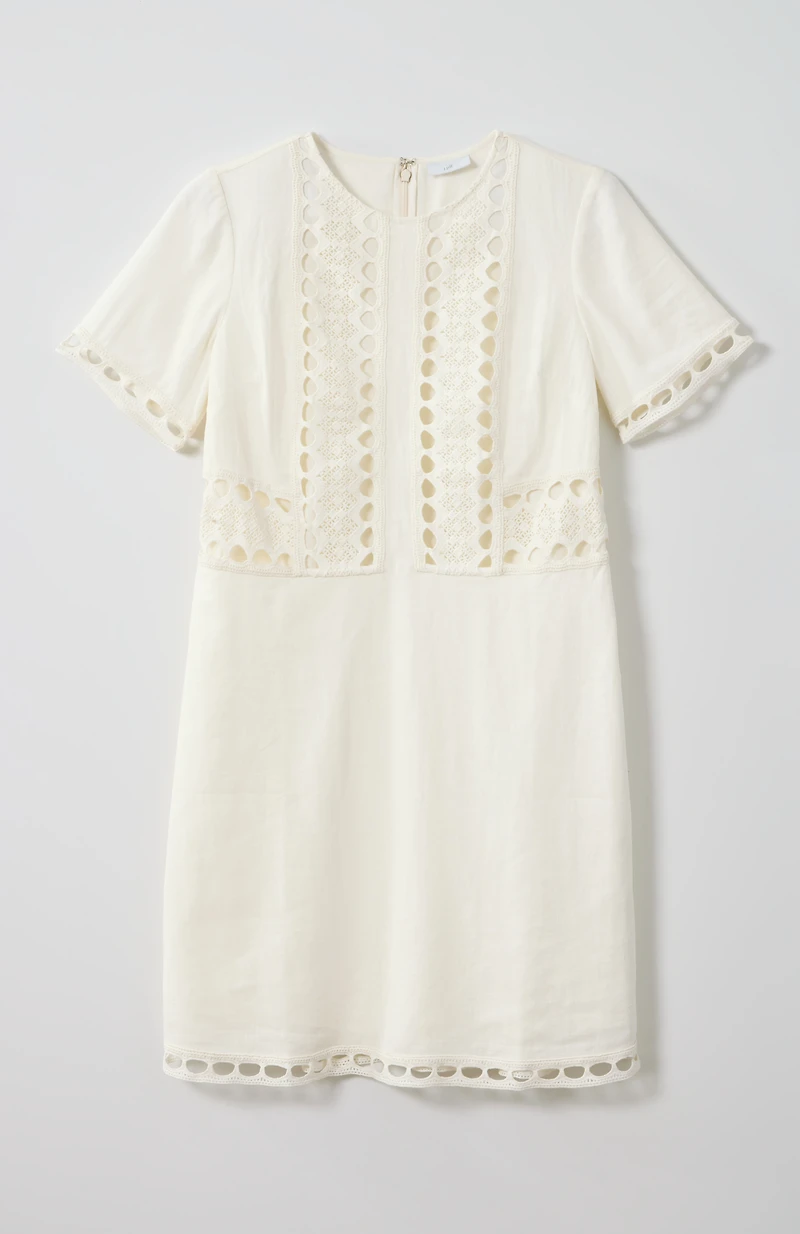crochet-trim dress