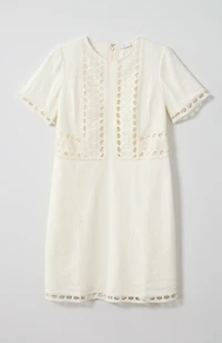 crochet-trim dress