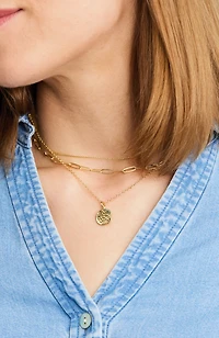 demi-fine layered necklace