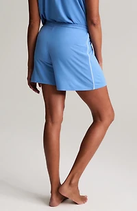 sleep cooling knit piped shorts