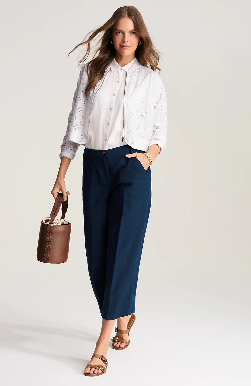 eyelet bomber jacket