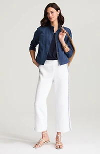 patch-pocket stand-collar jacket