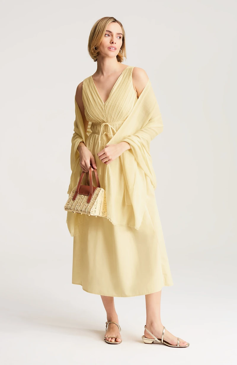 tie-front a-line dress