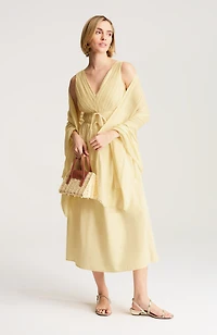 tie-front a-line dress