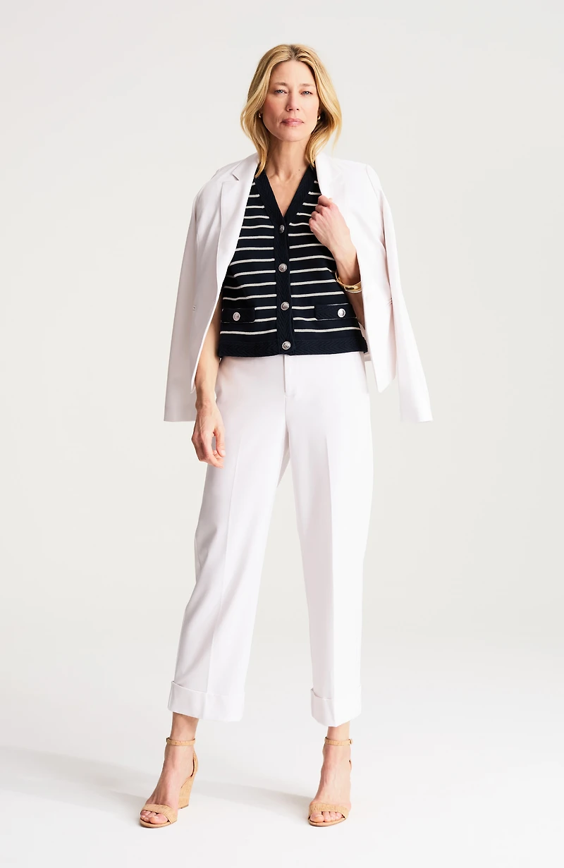 wearever striped sweater-vest