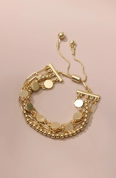 demi-fine multistrand bracelet