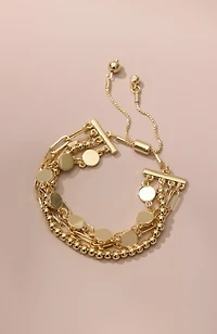 demi-fine multistrand bracelet