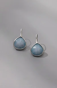 blue jade drop earrings