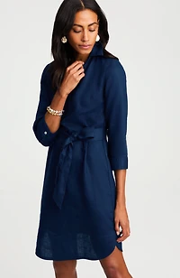 linen a-line dress