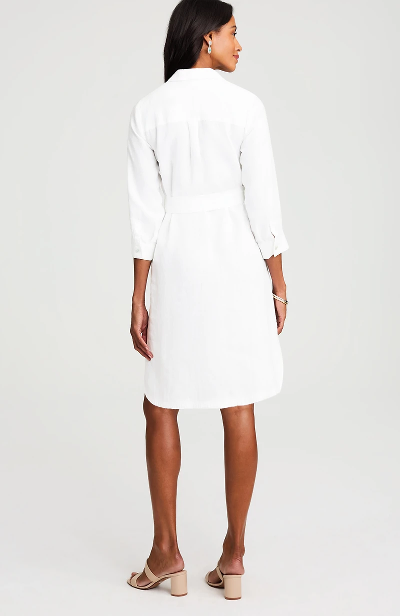 linen a-line dress