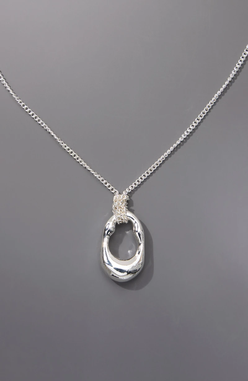 sculptural pendant necklace