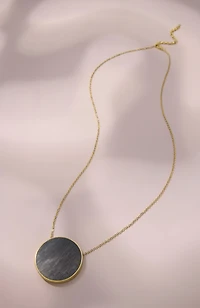 natural horn pendant necklace