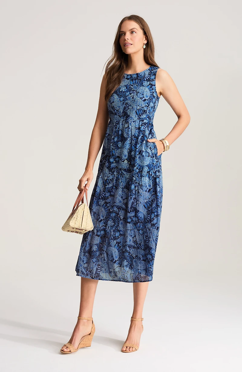 dip-dyed tiered maxi dress