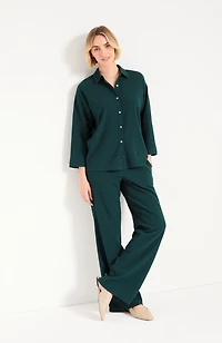 Pure Jill Crinkle-Texture Top