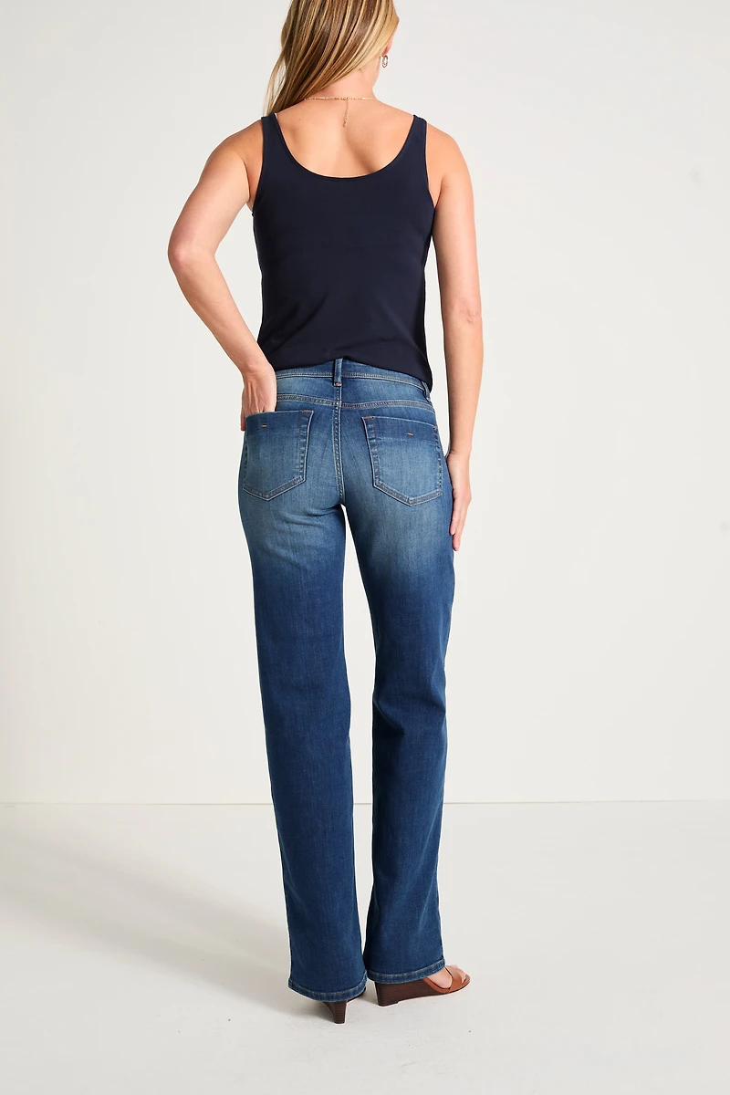 authentic fit wide-leg jeans