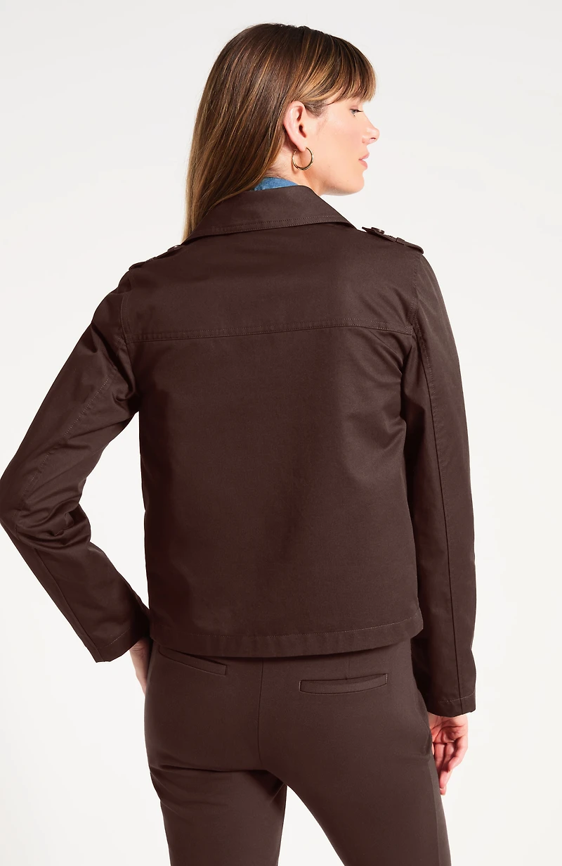 Water-Repellent Trench Jacket