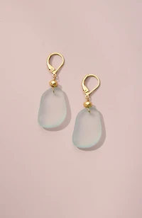 seaglass drop earrings