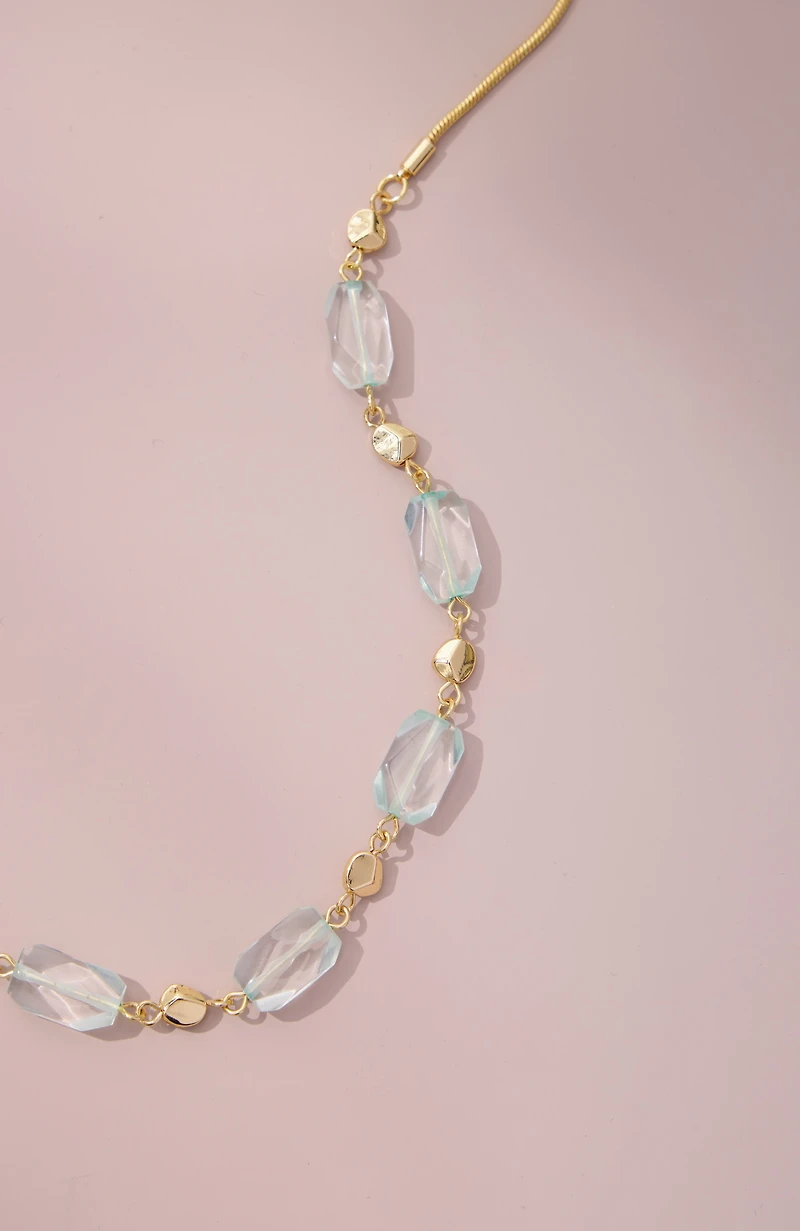 quartz station necklace