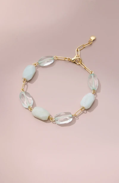 semiprecious link bracelet