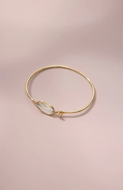 semiprecious bangle bracelet