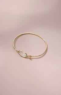 semiprecious bangle bracelet