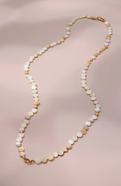 cultured mother-of-pearl station necklace