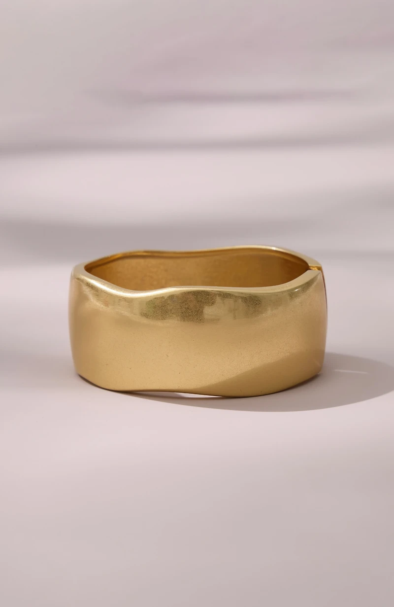 goldtone hinge bangle