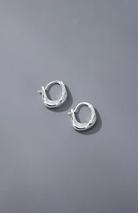 demi-fine contoured hoops