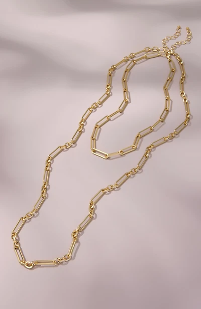 set of two chain necklaces
