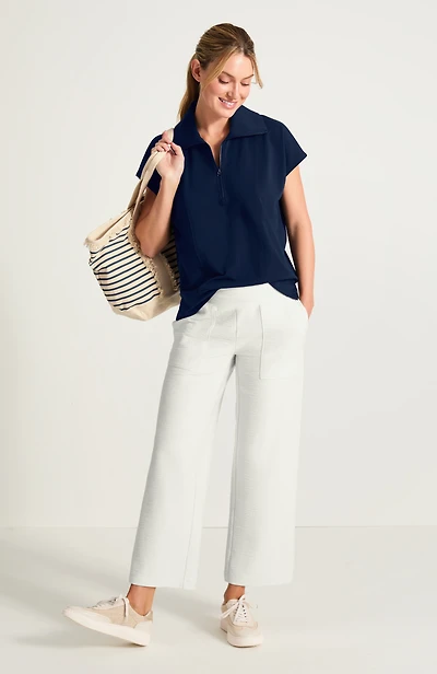 fit french terry half-zip