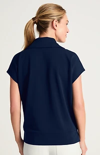 fit french terry half-zip