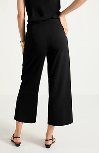 wearever pleated wide-leg crops