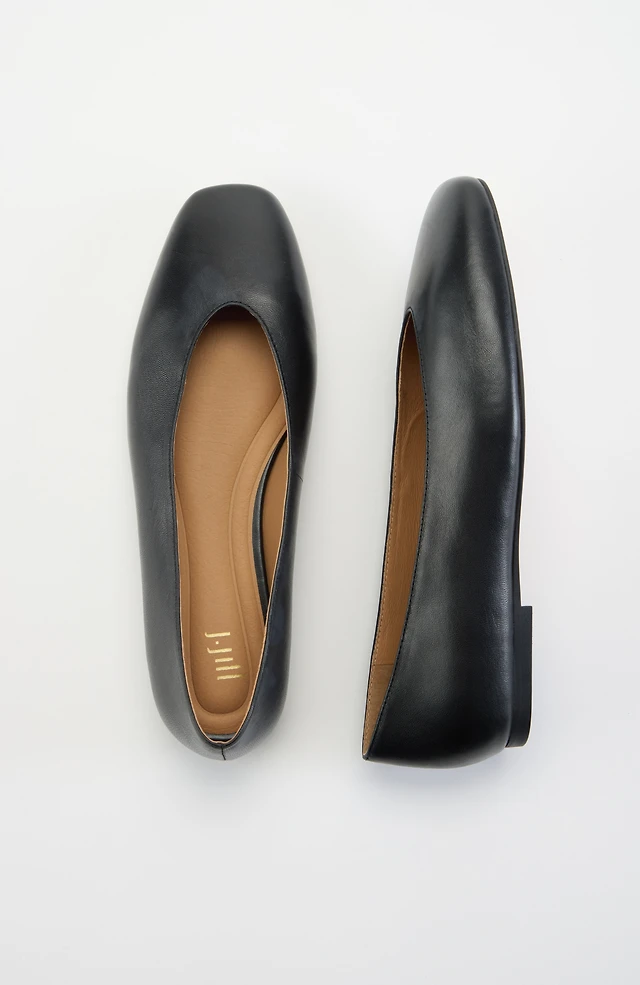Bea Square-Toe Ballet Flats