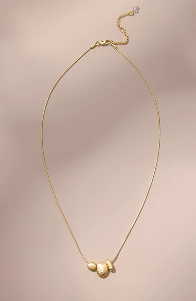 Demi-Fine Brushed-Gold Necklace