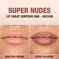 Super Nudes Lip Cheat Contour Duo