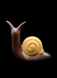A-1x Smooth Dark Chocolate Snail - For packaging - 3 to 4 weeks for delivery - available while supplies last