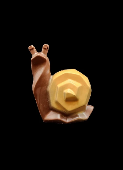 A-1x Grand Escargot géométrique chocolat au lait - À emballer -3 à 4 semaines de délai pour livraison - disponible jusqu'à épuisement des stocks