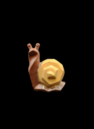 A-1x Geometric Milk Chocolate Snail - For packaging - 3 to 4 weeks for delivery