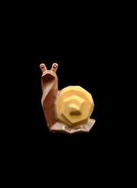 A-1x Geometric Milk Chocolate Snail - For packaging - 3 to 4 weeks for delivery