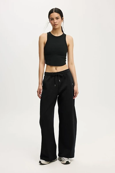Summer Fleece Adjustable Hem Sweatpant