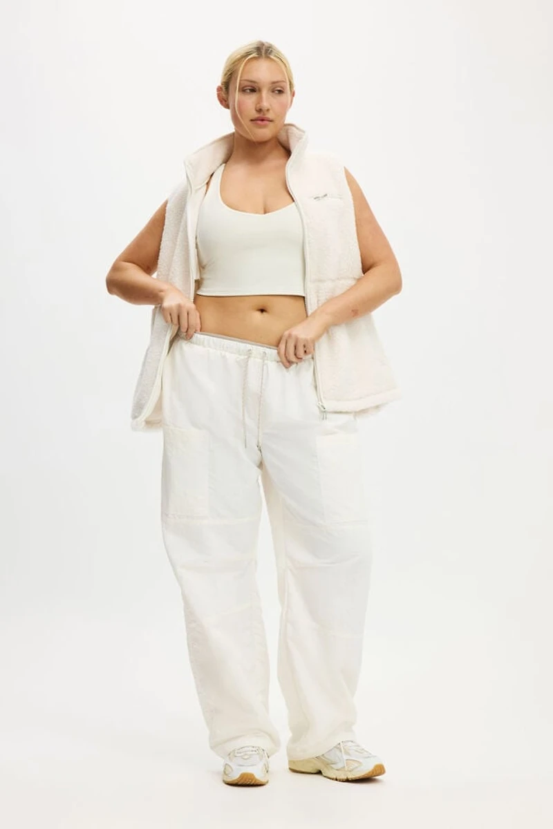 Barrel Leg Woven Pant