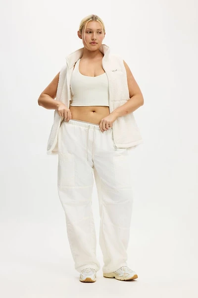 Barrel Leg Woven Pant