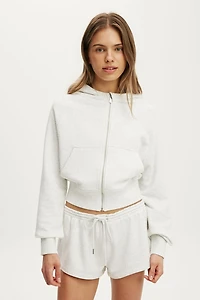 Active Raglan Zip Through Hoodie