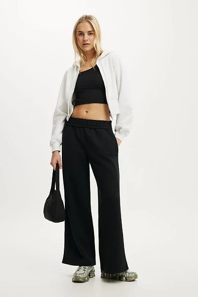 Fleece Wide Leg Sweatpant