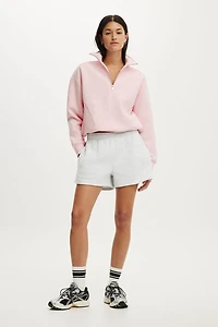 Plush Half Zip Sweatshirt